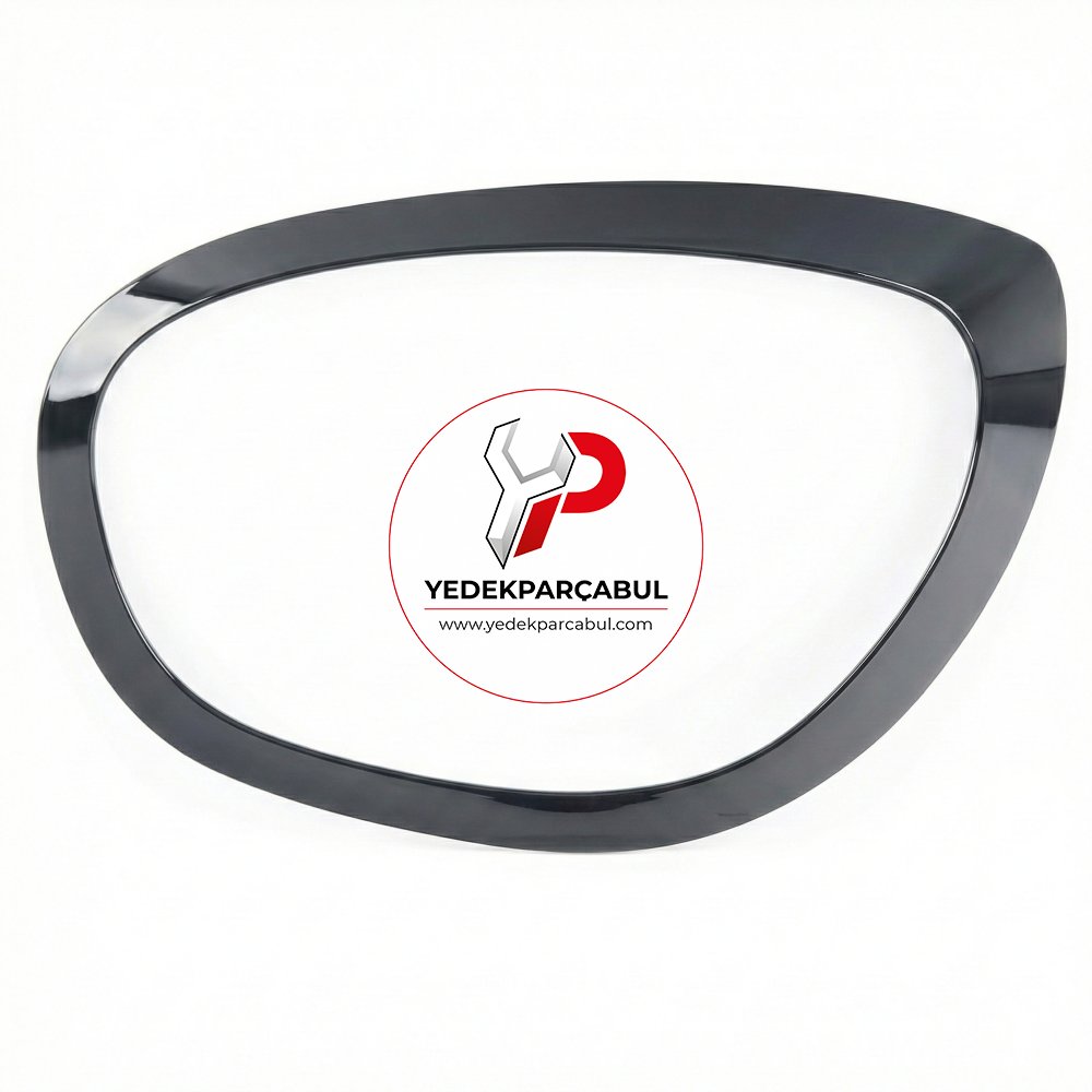 Ön Far Çerçevesi Sol Parlak Siyah