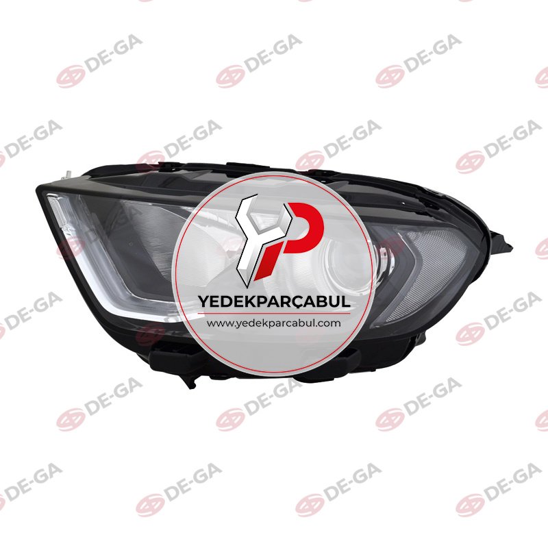 Ön Far LEDli Siyah Sol