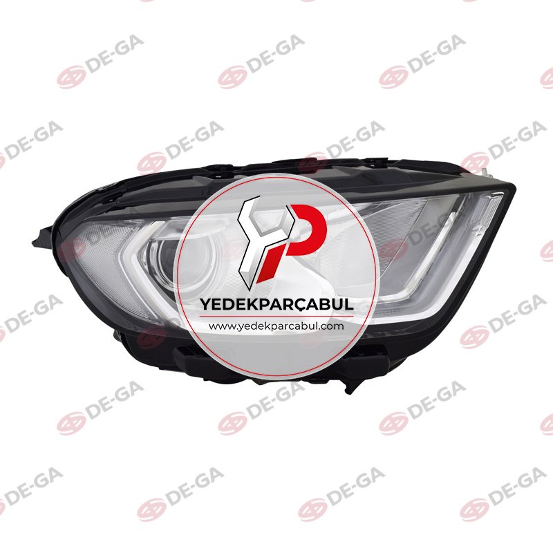Sağ Ön Far LED'li Krom