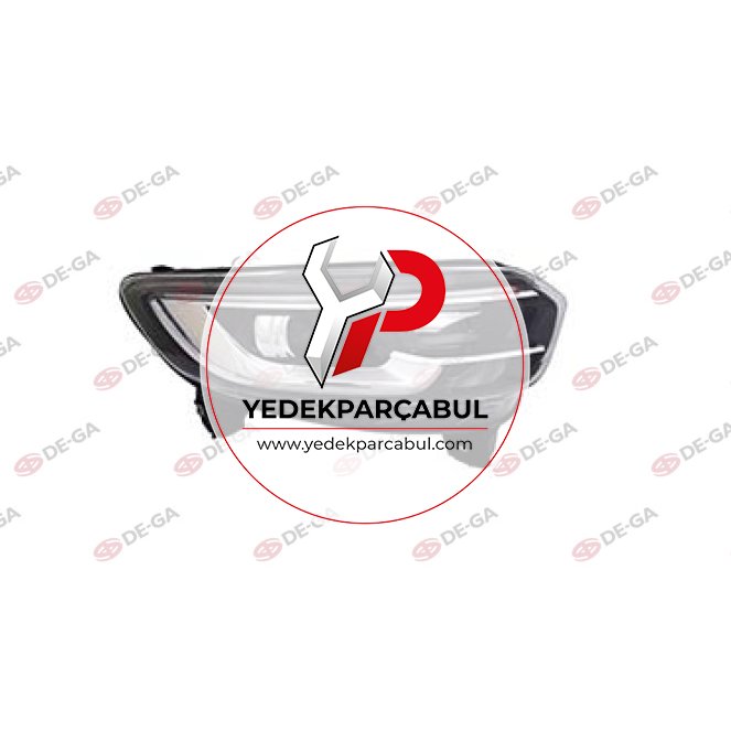 Ön Far Elektrik Motorlu LED Gündüz Farlı Sağ