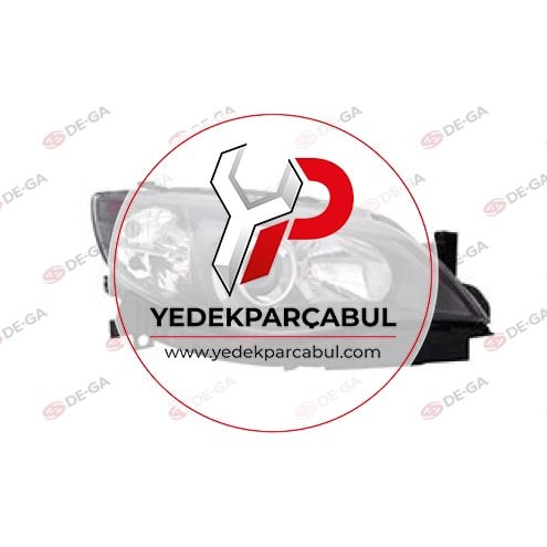 Ön Far Elektrikli Motorlu Siyah Sağ