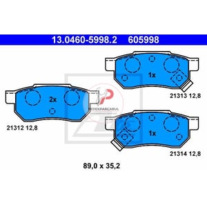 FREN BALATASI ARKA CIVIC 91>95 CIVIC 96>00 CITY 13> CRX 92>98 CONCERTO 89> INTEGRA 97> JAZZ 08> / 25 99> 45 99> 200 95> 400 95> / ZR 01>