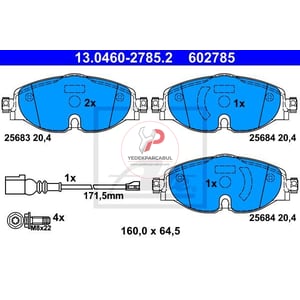 Fren Balatasi Ön Fi̇şli̇ wva25683 / 20,4 mm