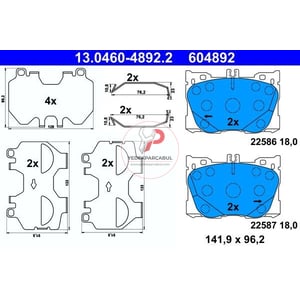 Fren Balatası  Ön 18 mm