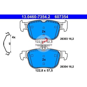 Fren Balatası Arka Wva 26303 / 16,2 mm