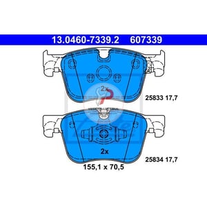 Fren Balatası Ön Wva25833 / 17,7 mm