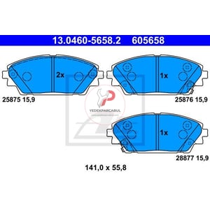 FREN BALATASI ÖN MAZDA 3 (2013 SONRASI YENİ KASA) BM,BN KASA CX-3 (2015 SONRASI)