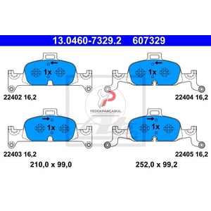 Fren Balatası Ön Wva22402 / 16,2 mm