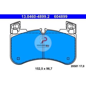 Fren Balatası Ön Wva20581 / 17,0 mm