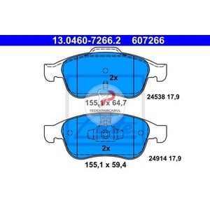 Fren Balatasi Ön wva24538 / 17,9 mm