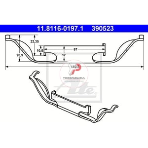 KALİPER GERGİ YAYI ÖN BMW 5 SERİSİ E39