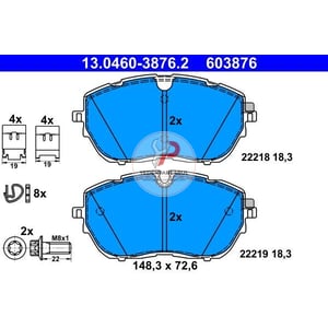 Fren Balatası Ön ** 330 mm Disk Için Bosch Sistem** Wva22218 / 18,3 mm