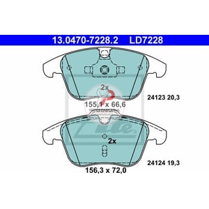 Fren Balatası Ön Seramik Balata Wva24123 / 19,3 mm
