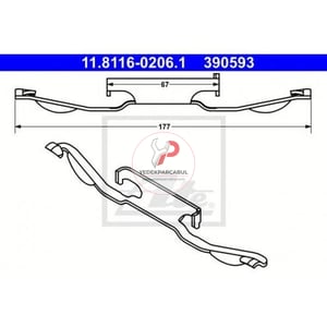 KALİPER GERGİ YAYI ÖN BMW 1 SERİSİ E87 04> BMW 3 SERİSİ E36 90> E46 98> E90 05>