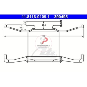 KALİPER GERGİ YAYI ÖN BMW 1 E81 05> BMW 3 E36 BMW 3 E46 BMW 3 E90