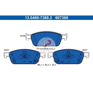 Fren Balatası Ön Wva 25736 / 17,8 mm