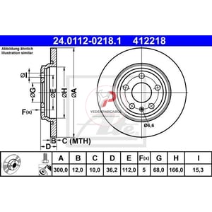 Fren Diski Arka 300×10 mm