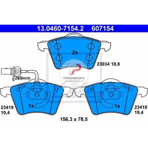 FREN BALATASI ÖN SHARAN 95> / ALHAMBRA 96> / GALAXY 16 JANT