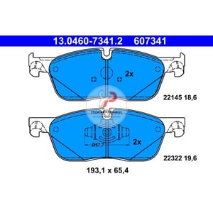 Fren Balatası Ön 19,6 mm