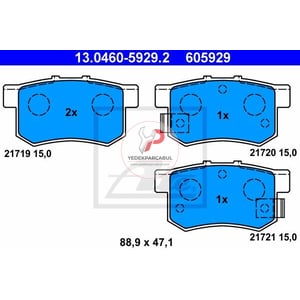 Fren Balatası Arka Wva21719 / 15,0 mm