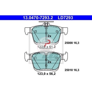 Fren Balatasi Arka Serami̇k Balata wva25008 / 16,3 mm