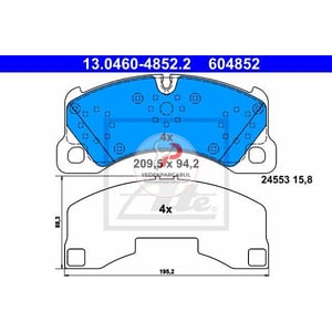 FREN BALATASI ÖN TOUAREG 7P 10> / CAYENNE 10> MACAN 14> PANAMERA 09>