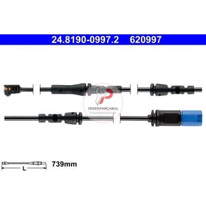 Fren Balata Fişi Arka 739 mm