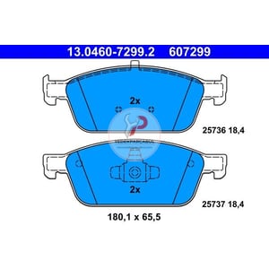 Fren Balatası Ön Wva 25736 / 18,4 mm
