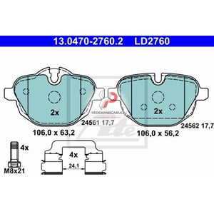 Fren Balatası Arka Seramik Balata Wva24561 / 17,5 mm