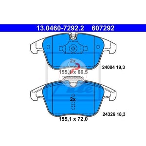 Fren Balatası Ön Wva24084 / 19,3 mm