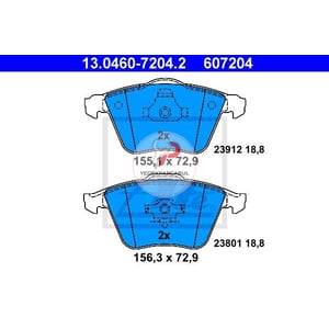 FREN BALATASI ÖN VOLVO S40 II T5 / V40 T4 - T5 (2012 Sonrası) / FORD FOCUS 2 ST 2.5 Turbo