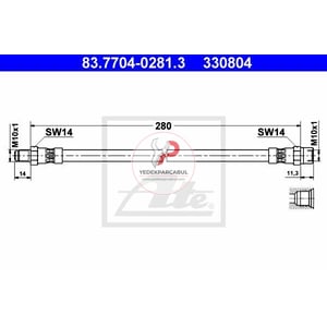 Mercedes Ate Arka Fren Hortumu